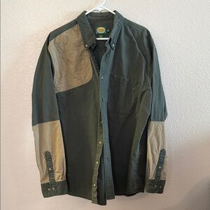 Cabela's Olive and Khaki Outdoor Shirt